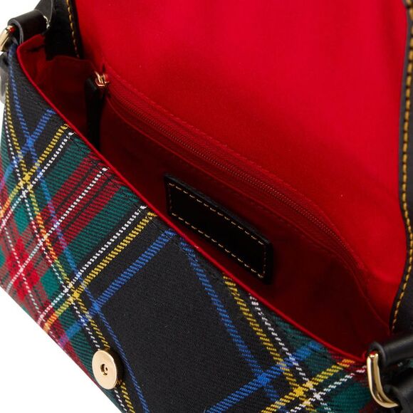 Dooney & Bourke Tartan Betsy Crossbody Shoulder Bag - Black - Picture 3 of 4